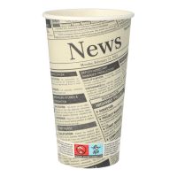 Pappbecher "To Go", 0,5 l "Newsprint"