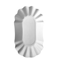 Pappschalen oval "pure" 10,5 x 17,5 x 3 cm weiss