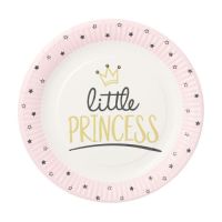 Pappteller rund Ø 23 cm "Little Princess"