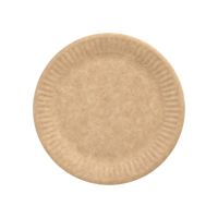 Pappteller rund "pure" Ø 15 cm braun