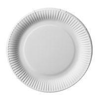 Pappteller rund "pure" Ø 23 cm, weiss, extra stark