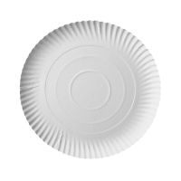 Pappteller rund "pure" Ø 24 cm weiss