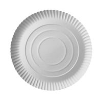 Pappteller rund "pure" Ø 26 cm weiss