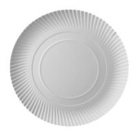 Pappteller rund "pure" Ø 32 cm weiss