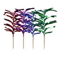 Partypicker 12 cm farbig sortiert "Palmblätter"