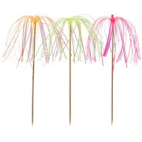 Partypicker 15,5 cm neon "Feuerwerk"