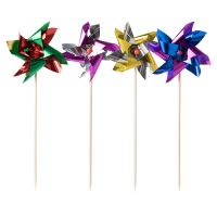 Partypicker 17,5 cm farbig sortiert "Windmühle"