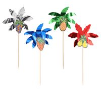 Partypicker 19,5 cm farbig sortiert "Palmblätter"