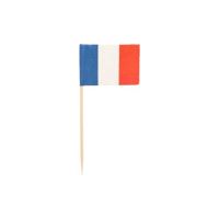 Partypicker, Flaggen 8 cm "Frankreich"