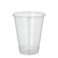 Plastikbecher (PP), 0,3 l Ø 9,5 cm · 11,1 cm transparent mit Schaumrand