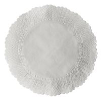 Plattenpapiere rund Ø 20,5 cm weiss
