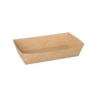 Pommes-Frites-Trays "pure" 10,5 x 17 cm braun groß