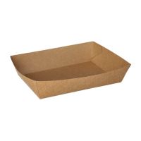 Pommes-Frites-Trays "pure" 13 x 18 cm braun extra groß