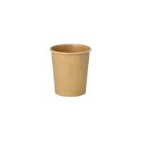 Portionsbecher aus Pappe 120 ml braun