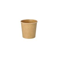 Portionsbecher aus Pappe 90 ml braun 