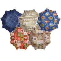 Weihnachts-Präsentierschalen aus Pappe Ø 28 cm "Stern"
