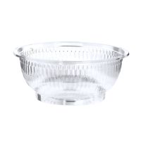 Salatschalen To Go, R-PET rund 1 l Ø 18 cm · 7,5 cm glasklar
