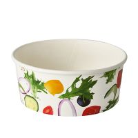 Salatschalen To Go aus Pappe 750 ml Ø 15 cm · 6 cm "Salad"