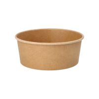 Salatschalen To Go aus Pappe, rund, 750 ml, braun,  Ø 15 cm, 6 cm