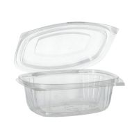 Salatschalen To Go mit Klappdeckel, PLA "pure" 500 ml 6,4 x 16,1 x 13,2 cm glasklar