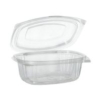 Salatschalen To Go mit Klappdeckeln, PLA "pure" 500 ml 6,4 x 16,1 x 13,2 cm glasklar