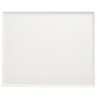 Servierplatten aus Zuckerrohr "pure" eckig 32,5 x 26,5 cm weiss "Evasion"