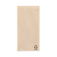 Servietten, 1-lagig 1/8-Falz 33 x 33 cm natur aus recyceltem Papier