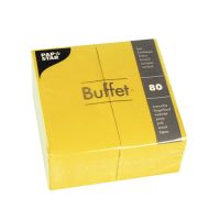 Servietten, gelb 2-lagig 1/8-Falz 33 x 33 cm