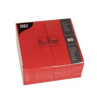 Servietten, rot 2-lagig 1/8-Falz 33 x 33 cm