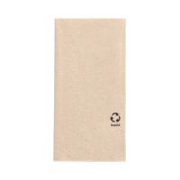 Servietten, 2-lagig 1/8-Falz 33 x 33 cm natur aus recyceltem Papier