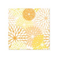 Servietten, 3-lagig 1/4-Falz 25 x 25 cm gelb "Floralies"