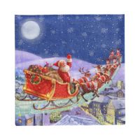 Servietten, 3-lagig 1/4-Falz 33 cm x 33 cm "Santa is coming"