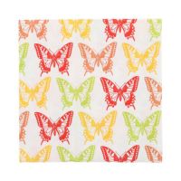 Servietten, 3-lagig 1/4-Falz 33 x 33 cm "Butterflies"