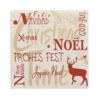 Servietten, 3-lagig 1/4-Falz 33 x 33 cm "Christmas Time"