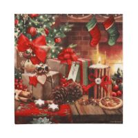 Servietten, 3-lagig 1/4-Falz 33 x 33 cm "Cozy Christmas"