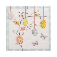 Servietten, 3-lagig 1/4-Falz 33 x 33 cm "Easter Branch"