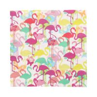 Servietten, 3-lagig 1/4-Falz 33 x 33 cm "Flamingoparty"