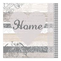 Servietten, 3-lagig 1/4-Falz 33 x 33 cm "Home"