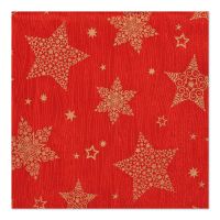 Servietten, 3-lagig 1/4-Falz 33 x 33 cm rot "Christmas Shine"