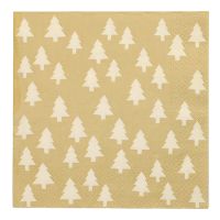 Servietten, 3-lagig 1/4-Falz 40 x 40 cm "Mini Sapins"