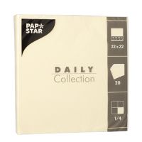 Servietten "DAILY Collection" 1/4-Falz 32 x 32 cm champagner