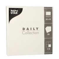 Servietten "DAILY Collection" 1/4-Falz 32 x 32 cm weiss