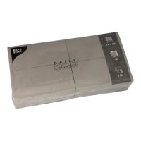 Servietten "DAILY Collection" 1/8-Falz 32 x 32 cm grau