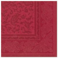 Servietten, "ROYAL Collection" 1/4-Falz 40 x 40 cm bordeaux "Ornaments"