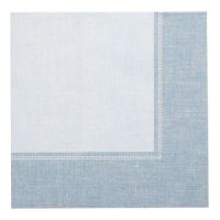 Servietten "ROYAL Collection" 1/4-Falz 40 x 40 cm arktikblau "Linum"