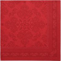 Servietten "ROYAL Collection" 1/4-Falz 40 x 40 cm bordeaux "Arabesque"