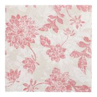 Servietten "ROYAL Collection" 1/4-Falz 40 x 40 cm bordeaux "Flowers"