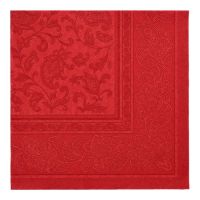 Servietten, "ROYAL Collection" 1/4-Falz 40 x 40 cm bordeaux "Ornaments"