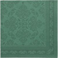 Servietten "ROYAL Collection" 1/4-Falz 40 x 40 cm dunkelgrün "Arabesque"