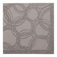 Servietten "ROYAL Collection" 1/4-Falz 40 x 40 cm grau "Bubbles"